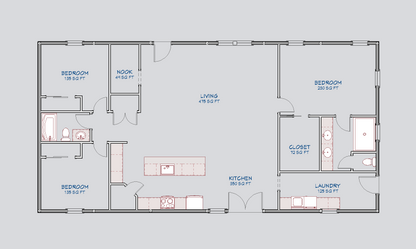 Brimstone Plan-1800 SqFt
