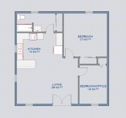 Tera Plan-900 SqFt