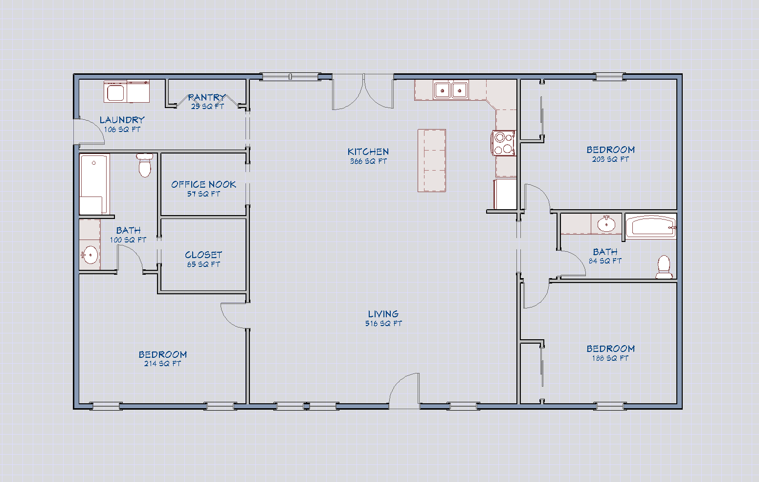 The Meridian Floor Plan