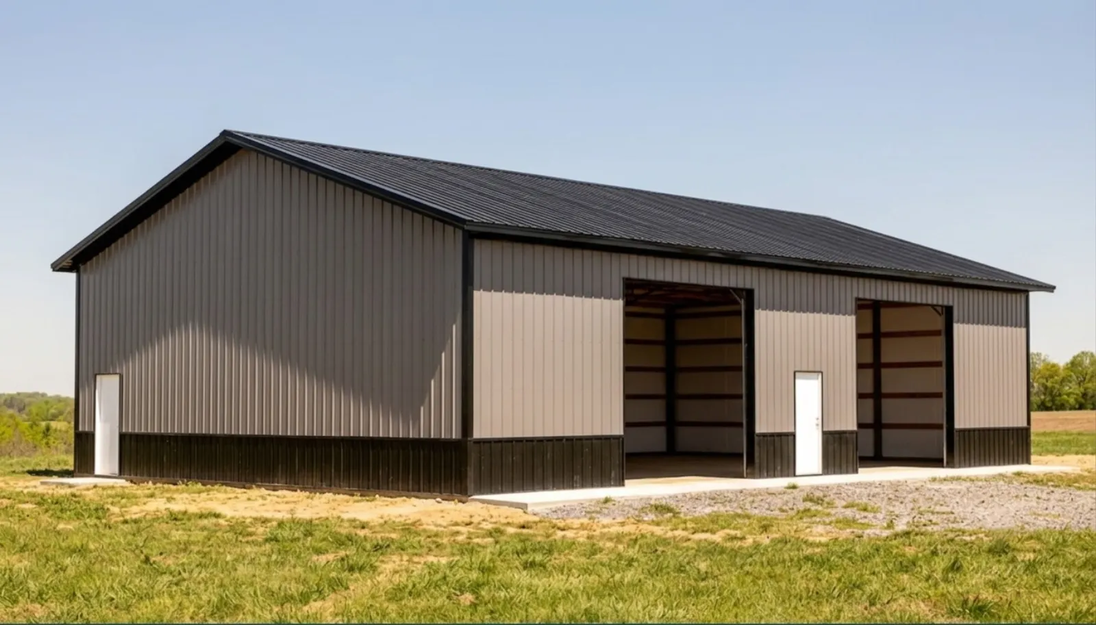 Post-frame storage building