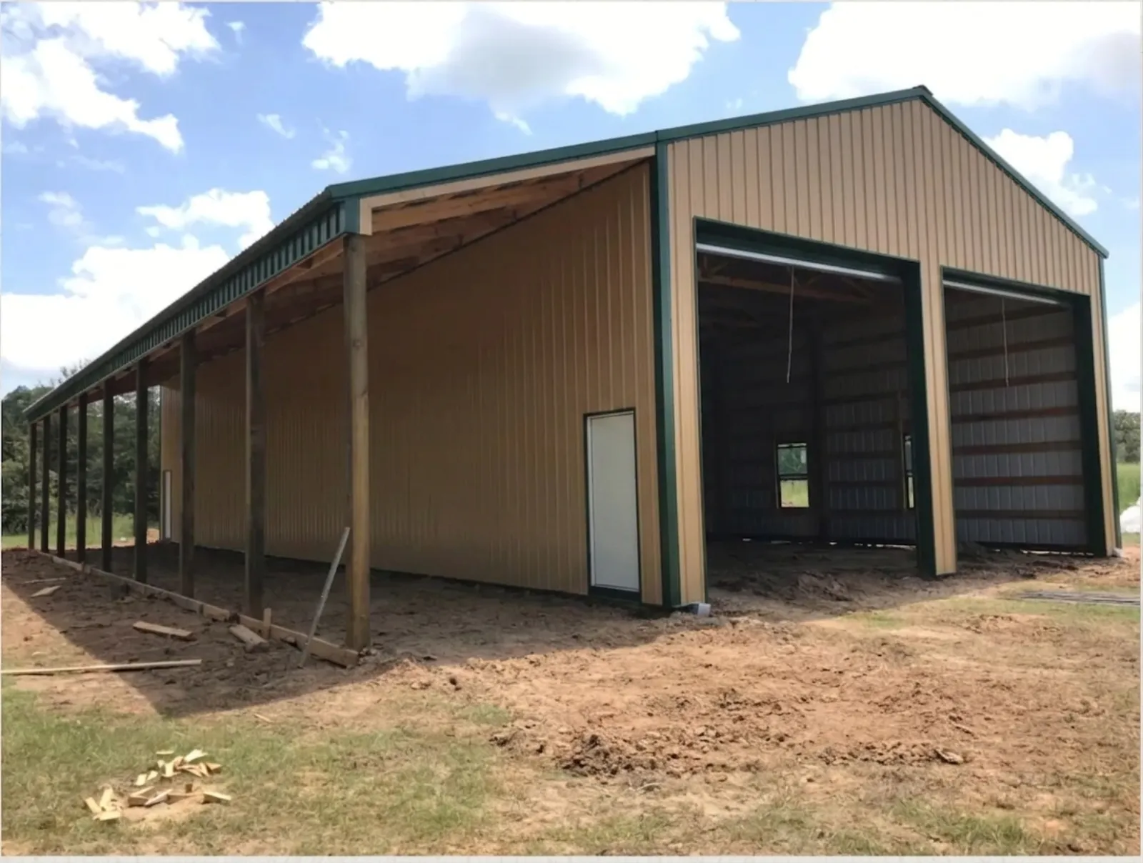Post-frame storage building