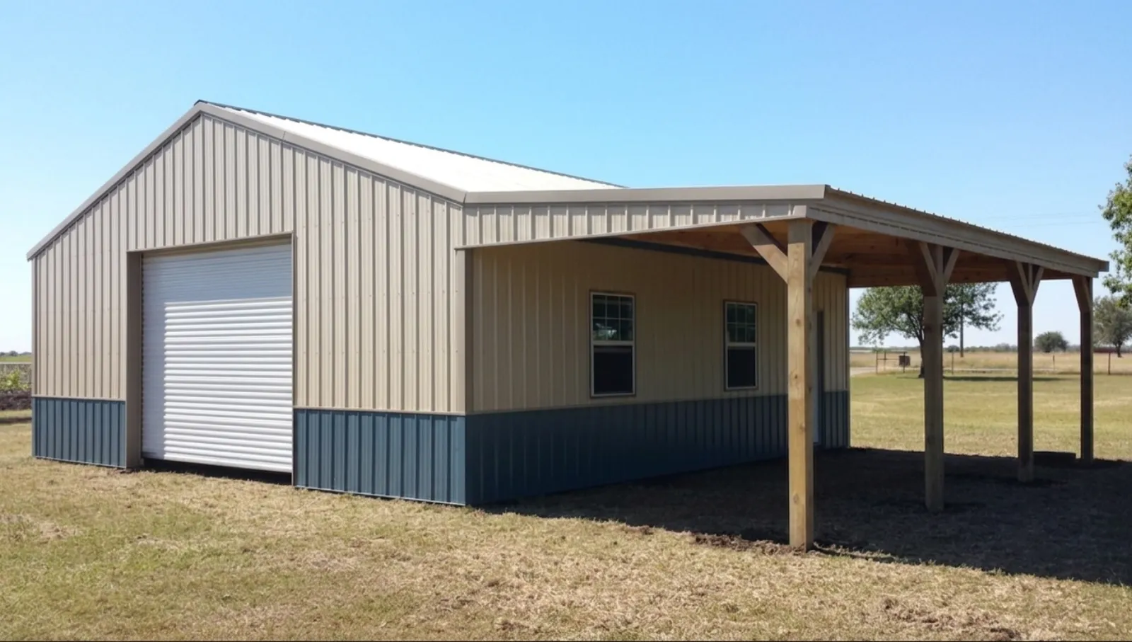 Post-frame storage building